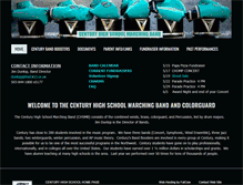 Tablet Screenshot of centuryband.org